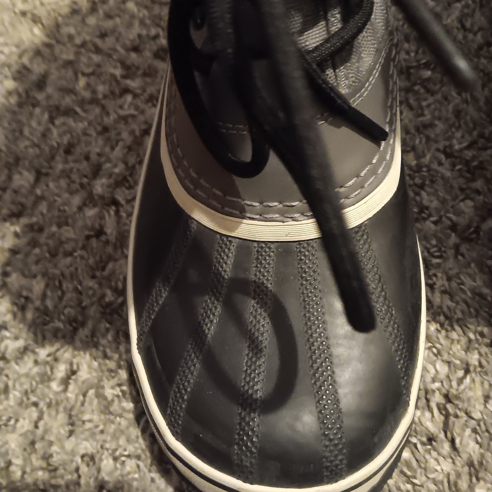 Sorel Black and Gray Lace Up Boots - Picture 2 of 13